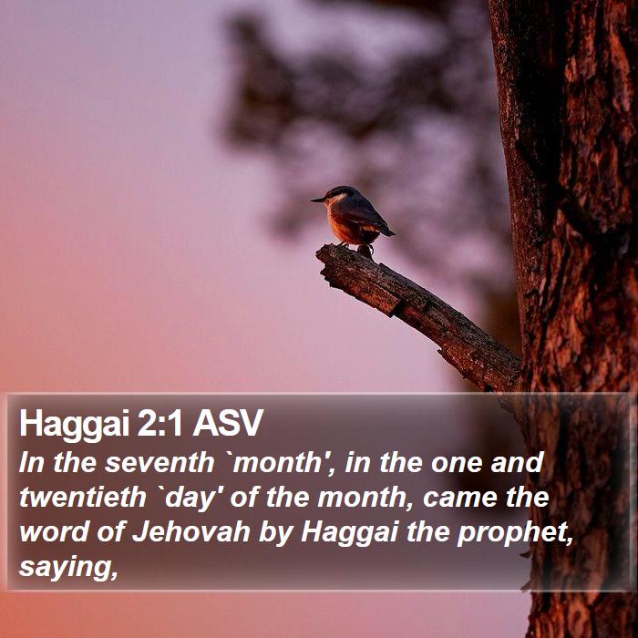 Haggai 2:1 ASV Bible Study