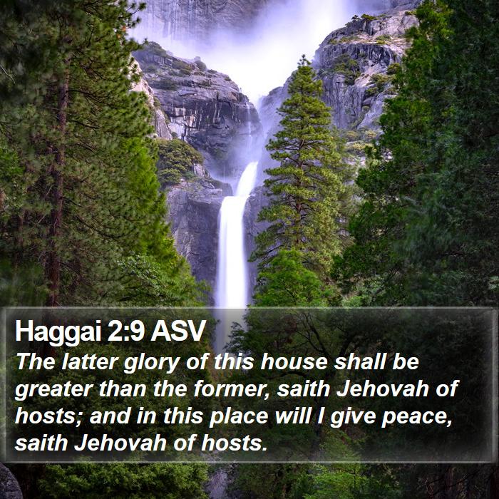 Haggai 2:9 ASV Bible Study