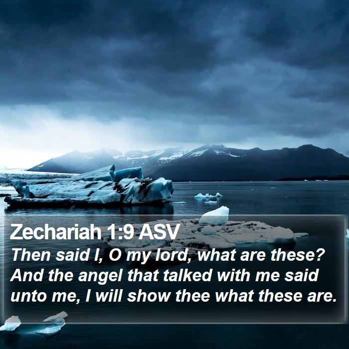 Zechariah 1:9 ASV Bible Study