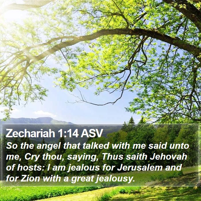 Zechariah 1:14 ASV Bible Study