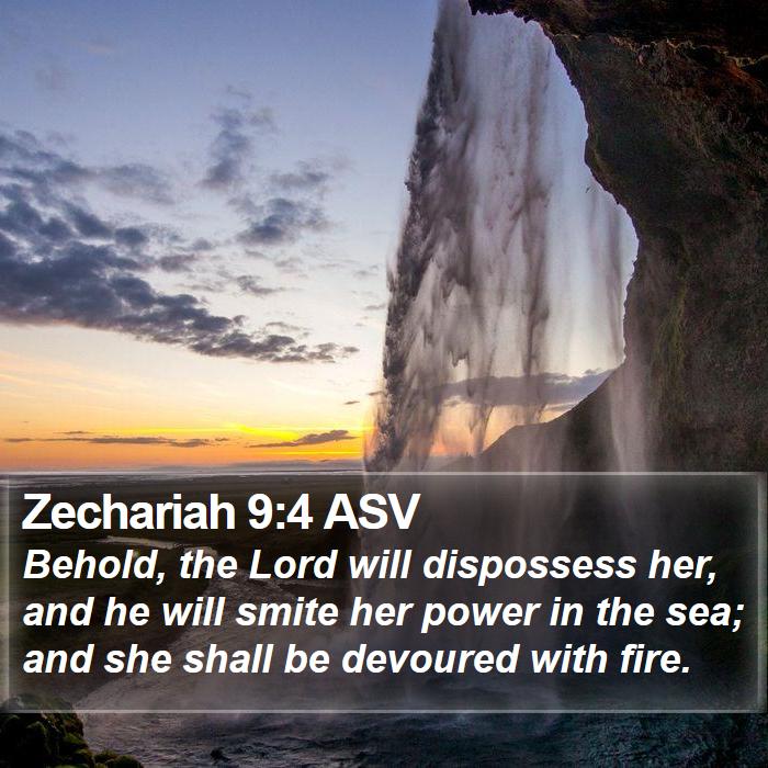 Zechariah 9:4 ASV Bible Study