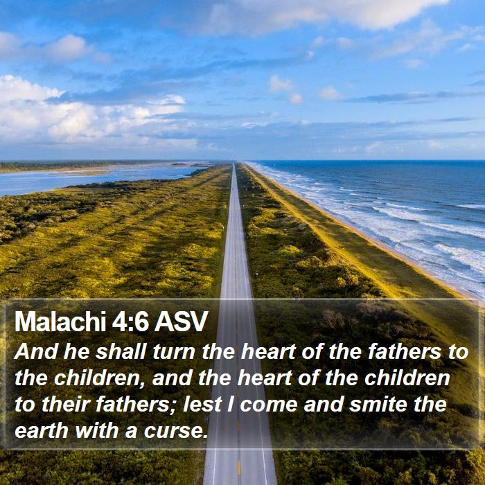 Malachi 4:6 ASV Bible Study