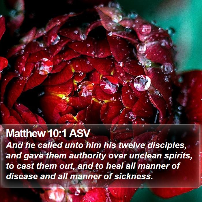 Matthew 10:1 ASV Bible Study