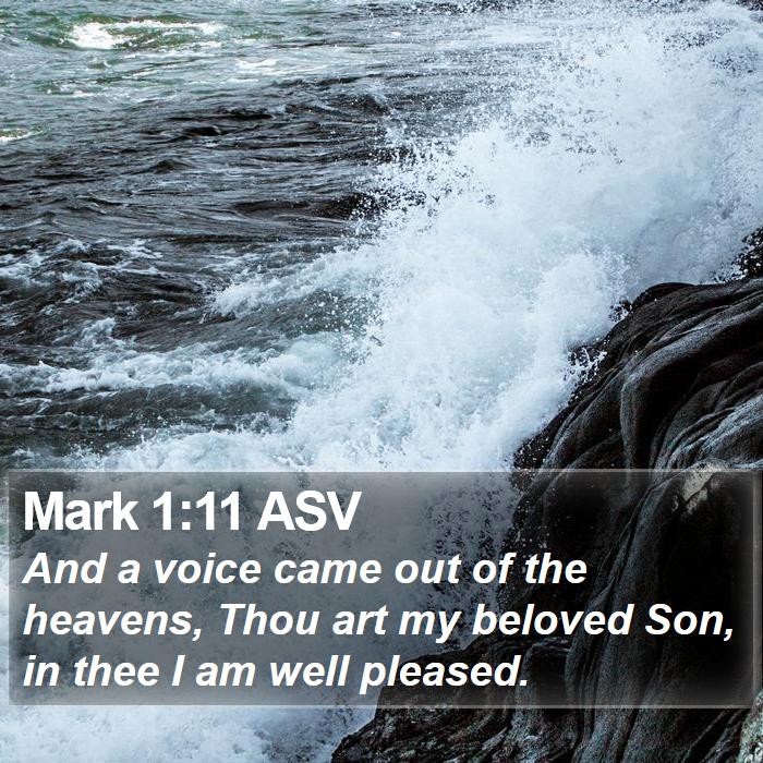 Mark 1:11 ASV Bible Study