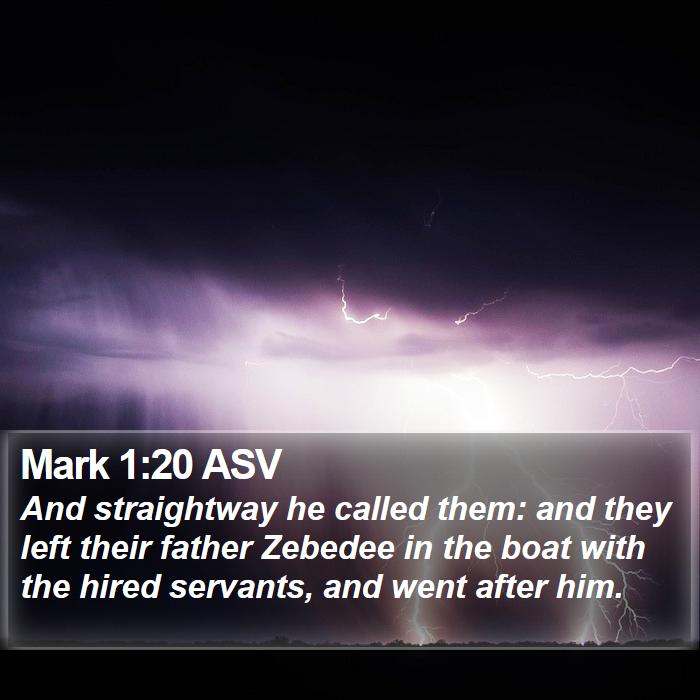 Mark 1:20 ASV Bible Study