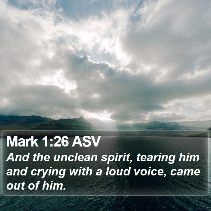 Mark 1:26 ASV Bible Study