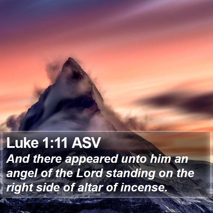 Luke 1:11 ASV Bible Study