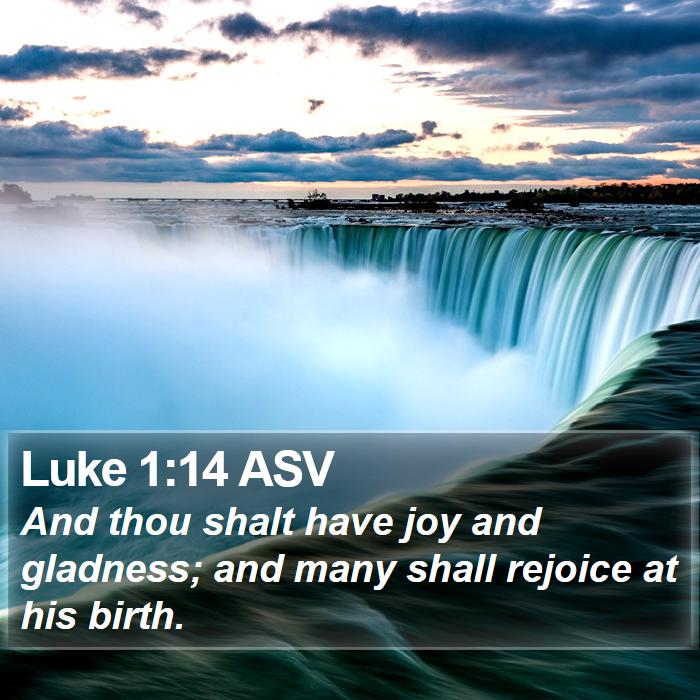 Luke 1:14 ASV Bible Study