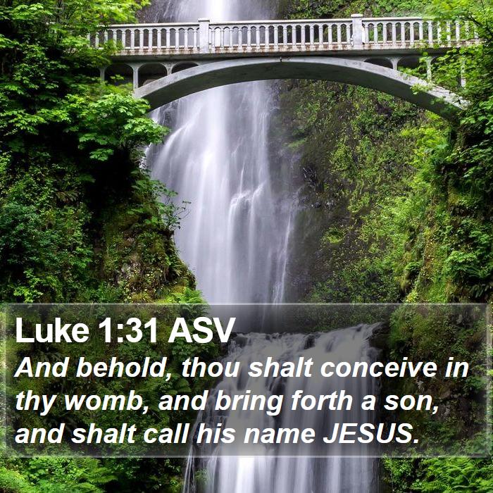 Luke 1:31 ASV Bible Study