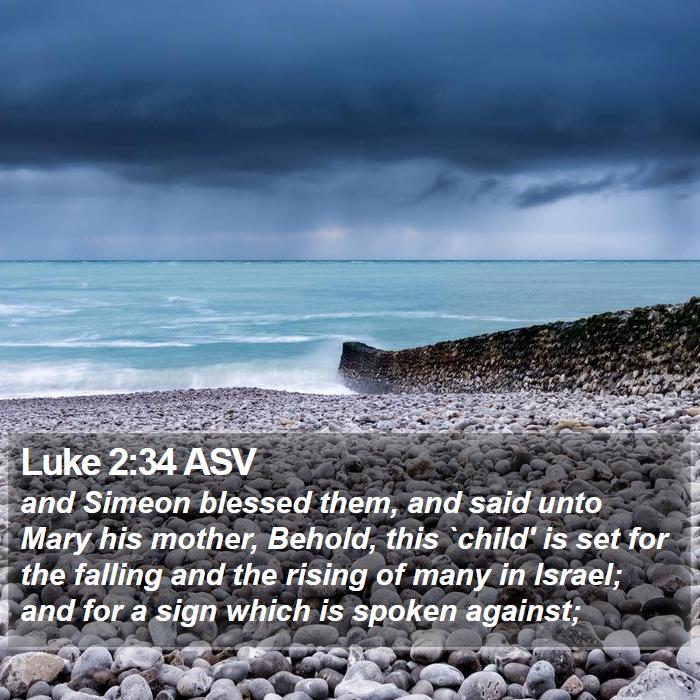 Luke 2:34 ASV Bible Study