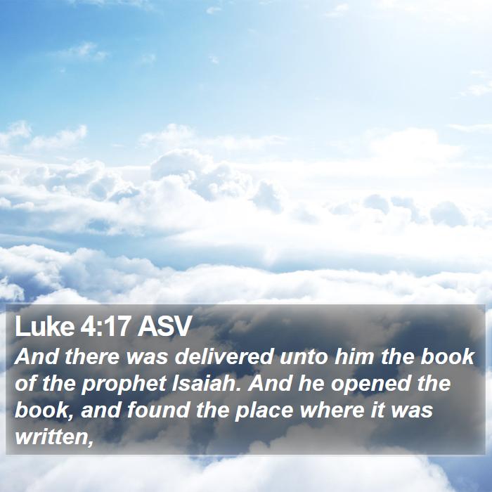 Luke 4:17 ASV Bible Study