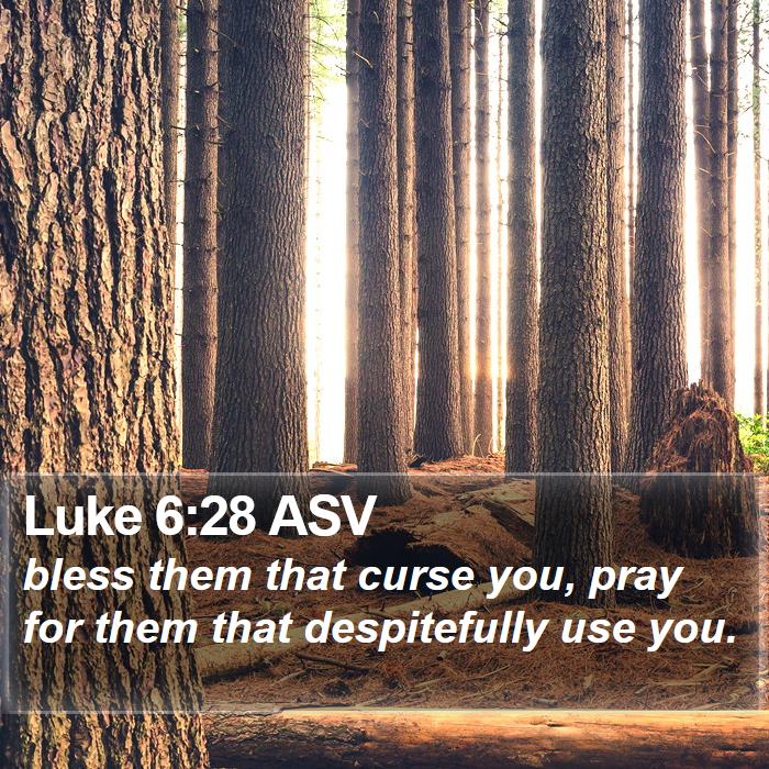 Luke 6:28 ASV Bible Study