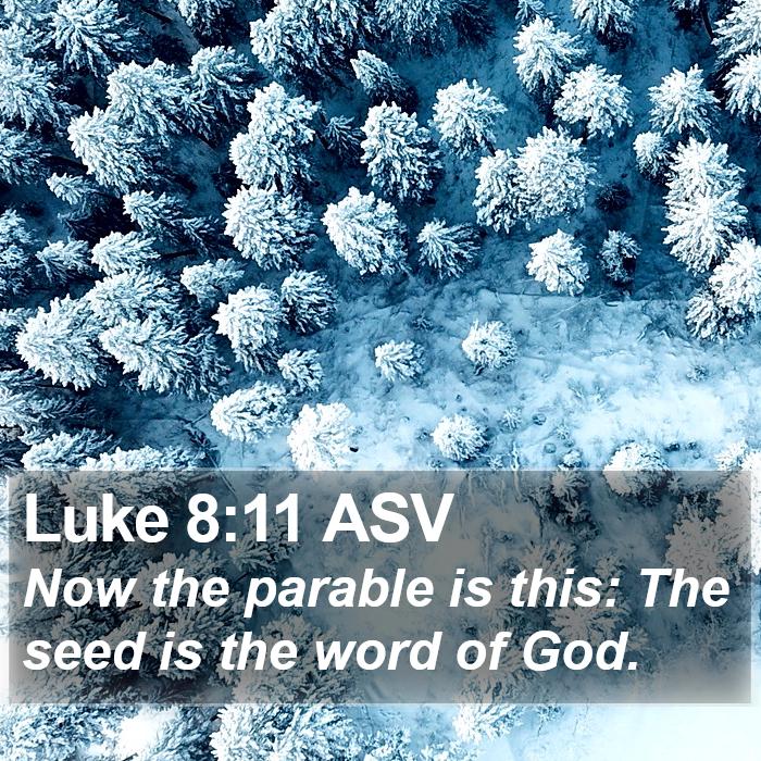 Luke 8:11 ASV Bible Study