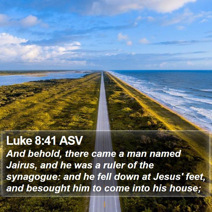 Luke 8:41 ASV Bible Study