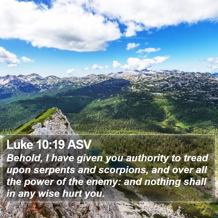 Luke 10:19 ASV Bible Study