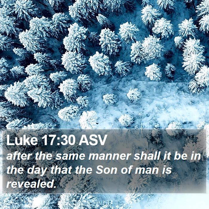 Luke 17:30 ASV Bible Study