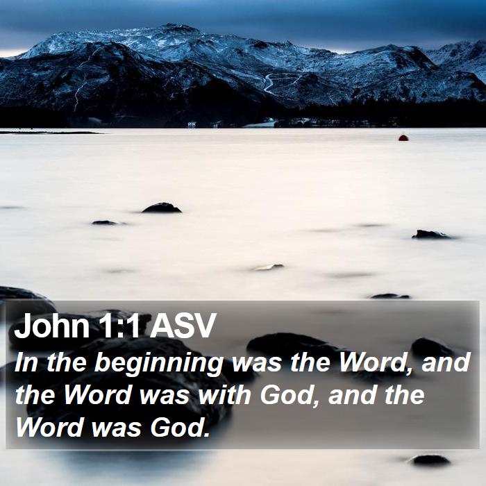 John 1:1 ASV Bible Study