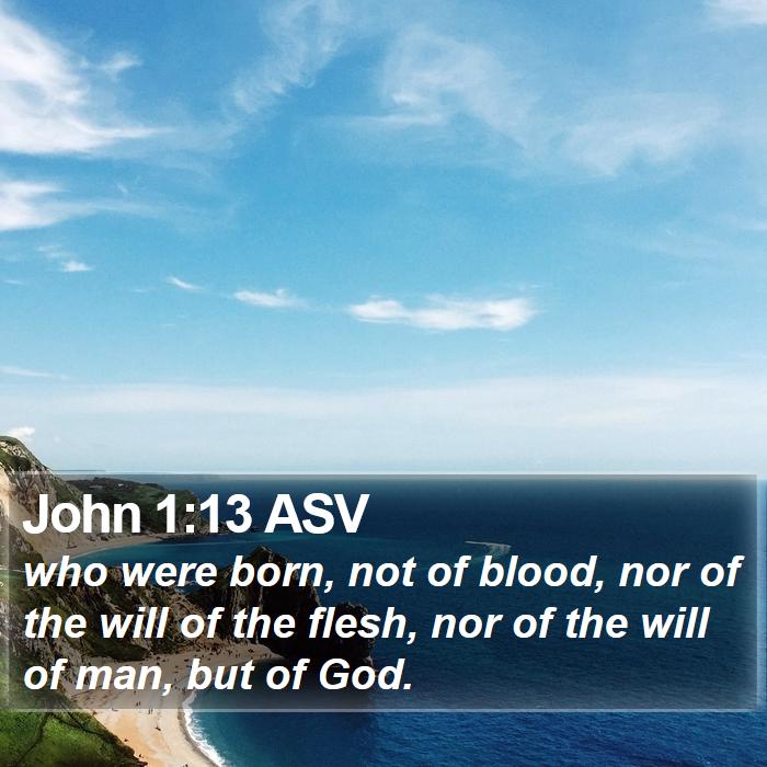 John 1:13 ASV Bible Study