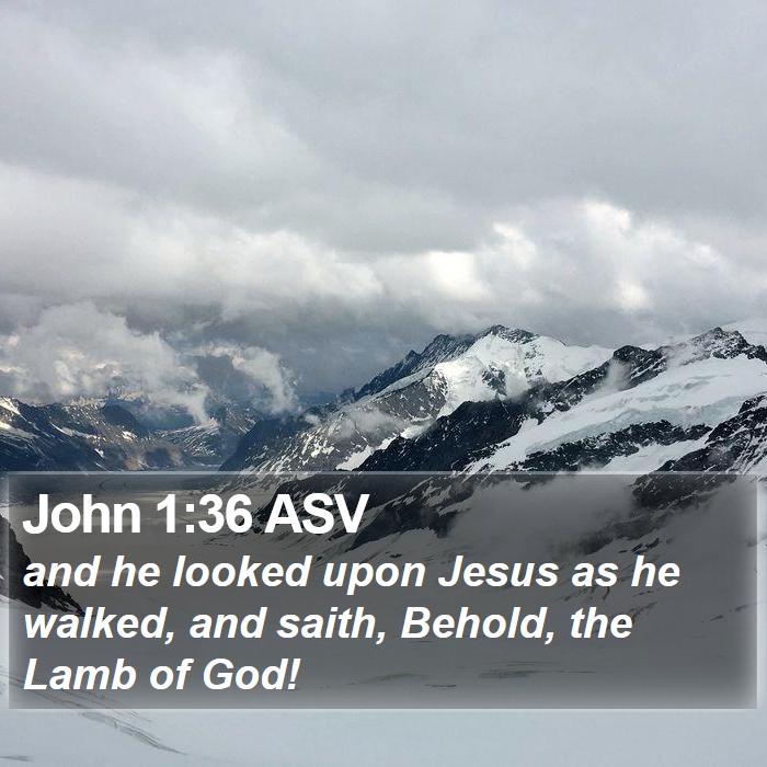 John 1:36 ASV Bible Study