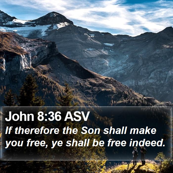 John 8:36 ASV Bible Study