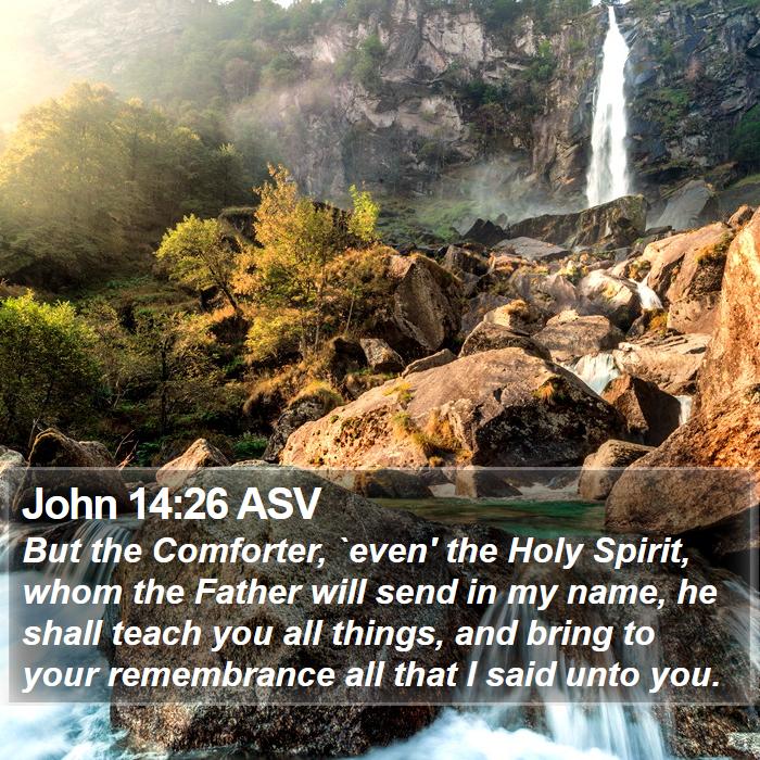 John 14:26 ASV Bible Study