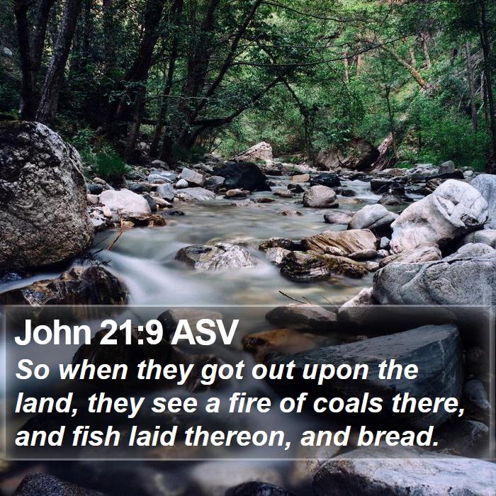 John 21:9 ASV Bible Study