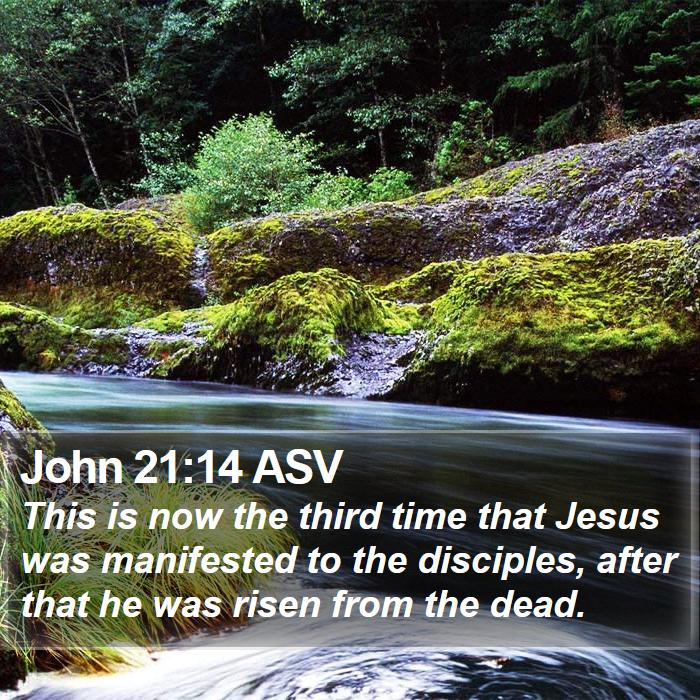 John 21:14 ASV Bible Study