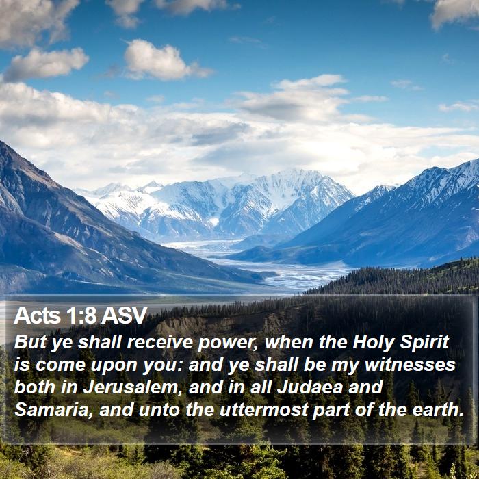 Acts 1:8 ASV Bible Study