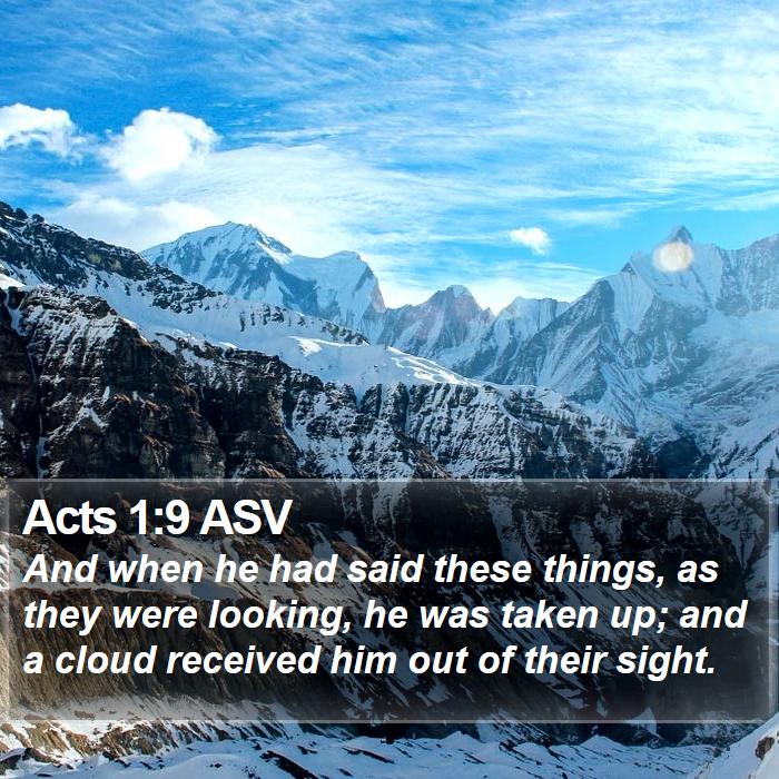 Acts 1:9 ASV Bible Study