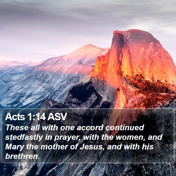 Acts 1:14 ASV Bible Study