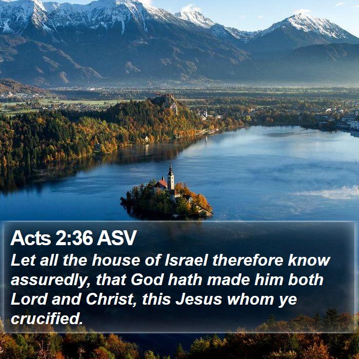 Acts 2:36 ASV Bible Study