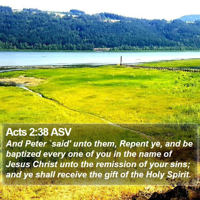 Acts 2:38 ASV Bible Study