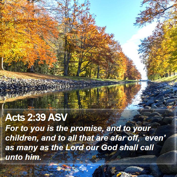 Acts 2:39 ASV Bible Study