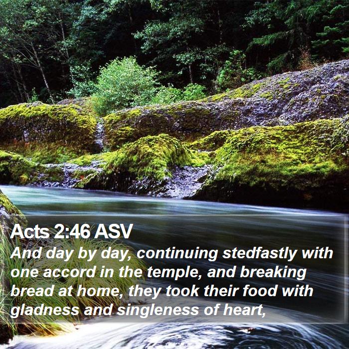 Acts 2:46 ASV Bible Study