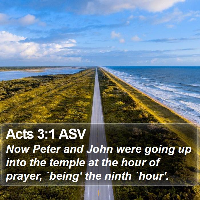 Acts 3:1 ASV Bible Study