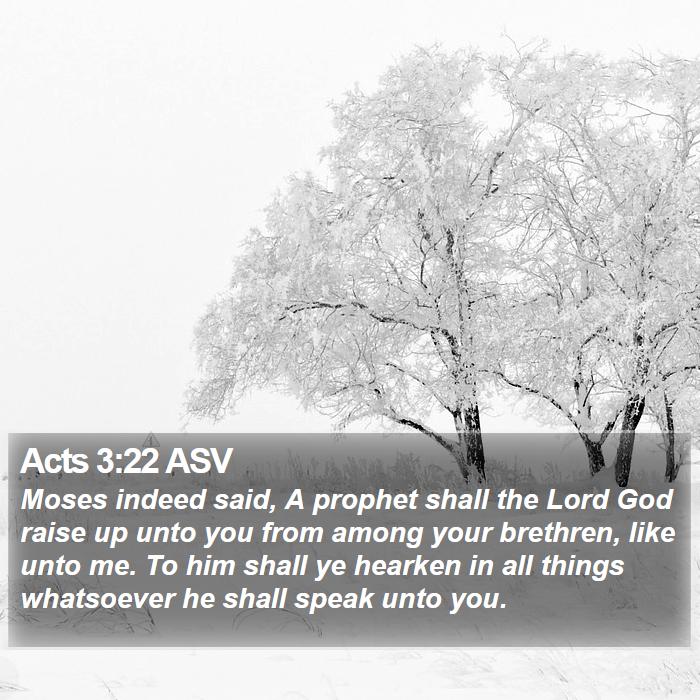 Acts 3:22 ASV Bible Study