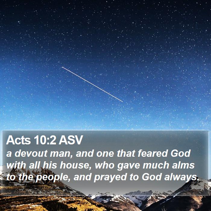 Acts 10:2 ASV Bible Study