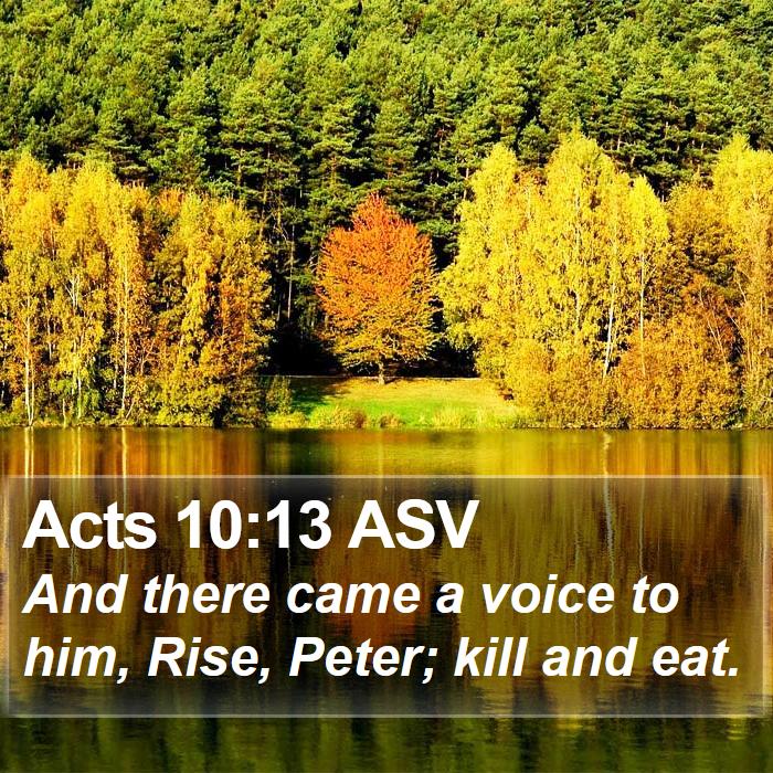 Acts 10:13 ASV Bible Study