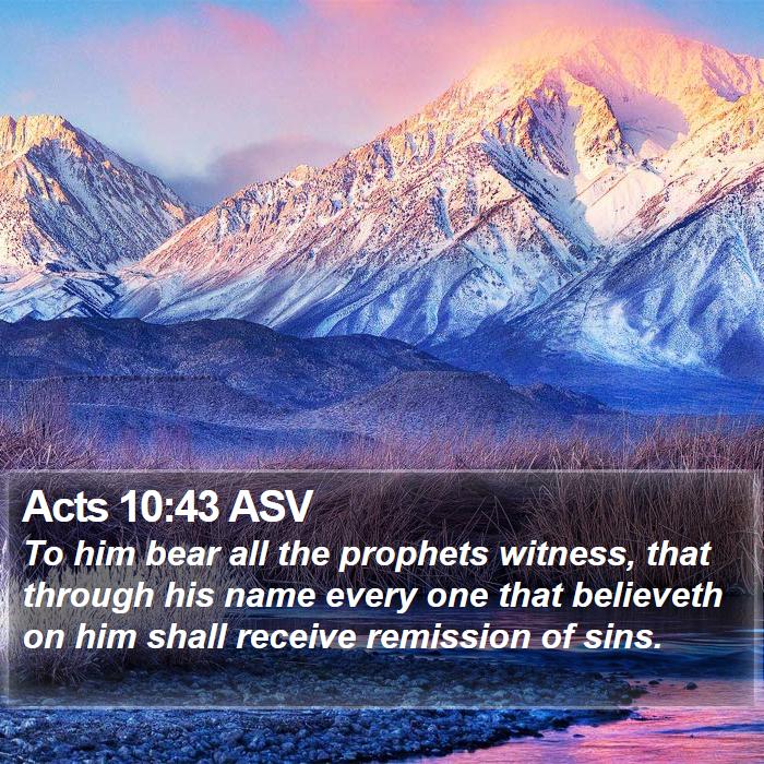 Acts 10:43 ASV Bible Study