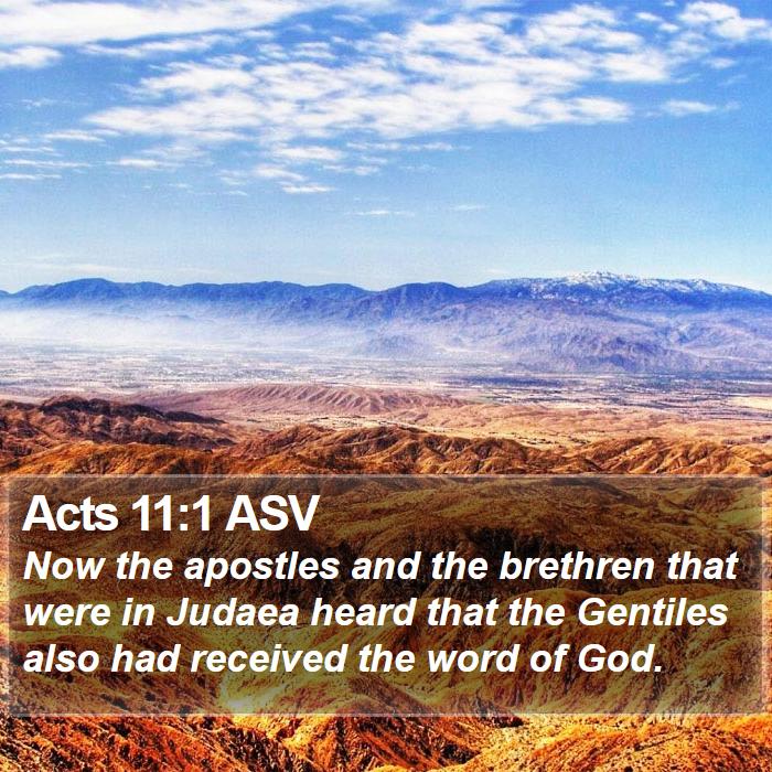 Acts 11:1 ASV Bible Study