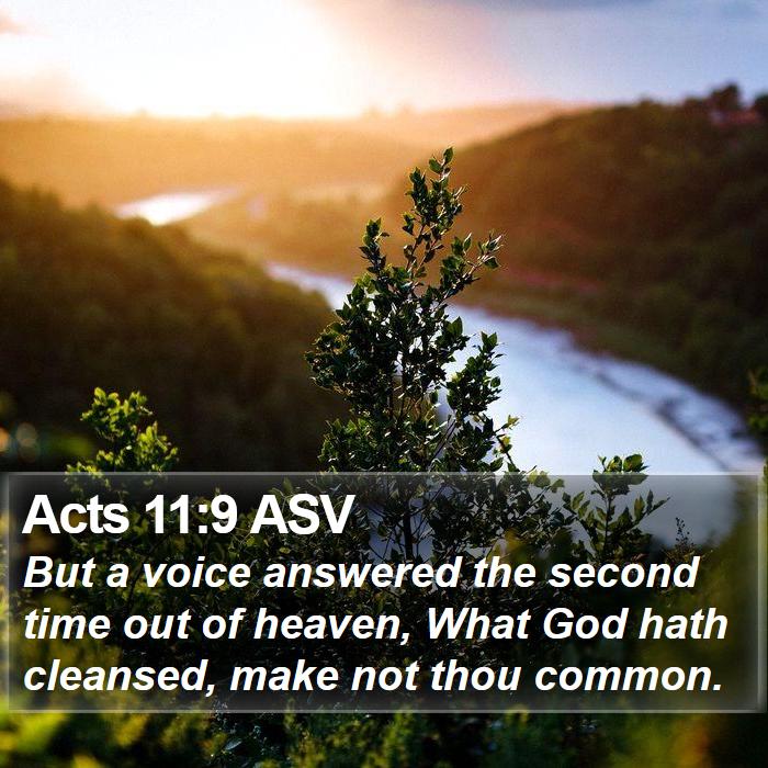 Acts 11:9 ASV Bible Study