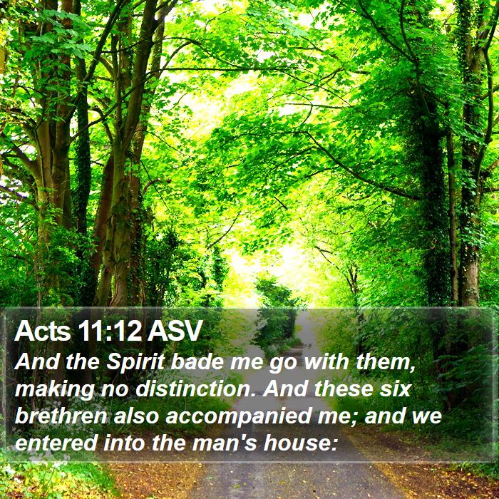 Acts 11:12 ASV Bible Study