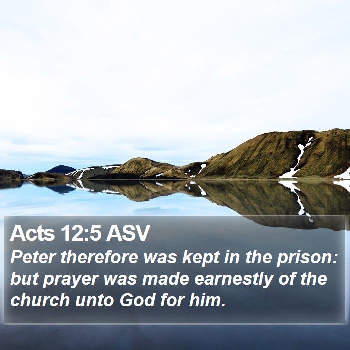 Acts 12:5 ASV Bible Study