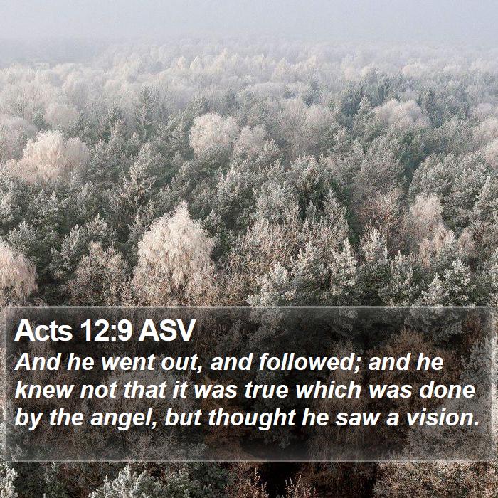 Acts 12:9 ASV Bible Study