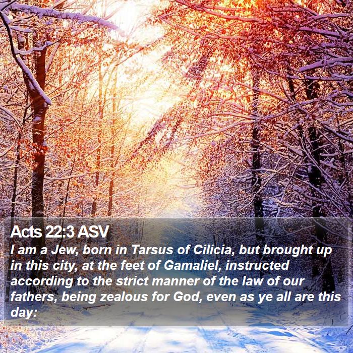 Acts 22:3 ASV Bible Study