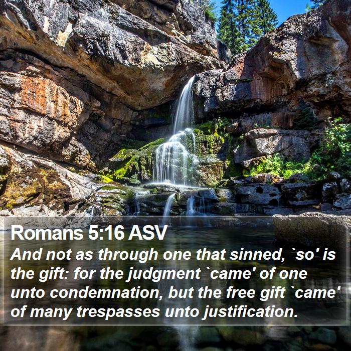 Romans 5:16 ASV Bible Study