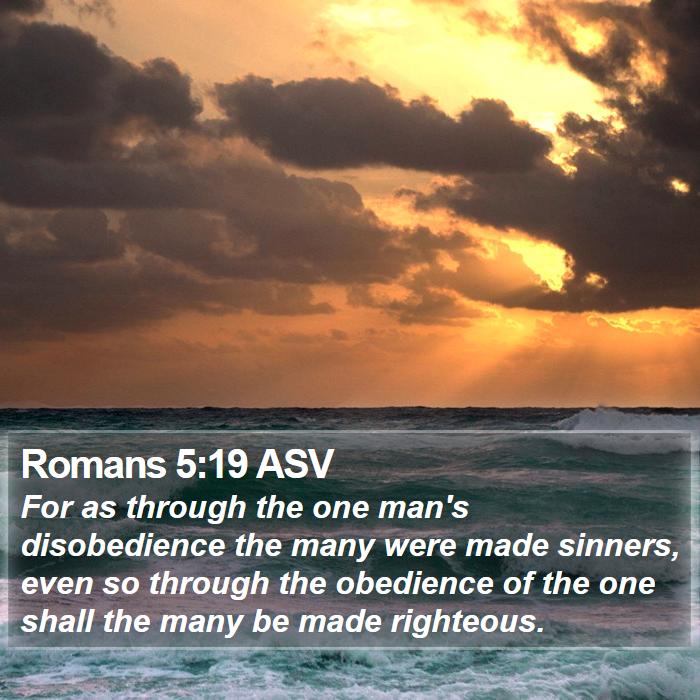 Romans 5:19 ASV Bible Study