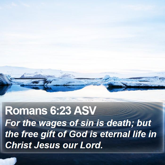 Romans 6:23 ASV Bible Study