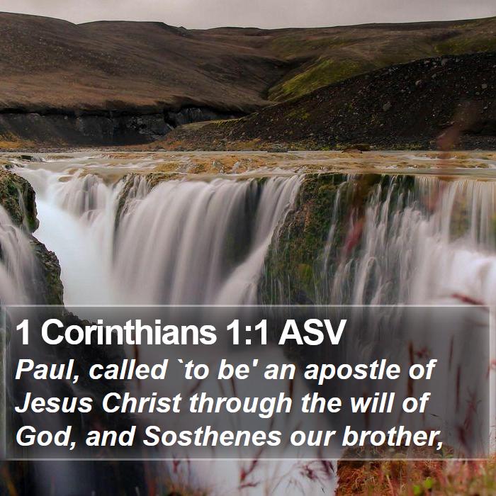 1 Corinthians 1:1 ASV Bible Study