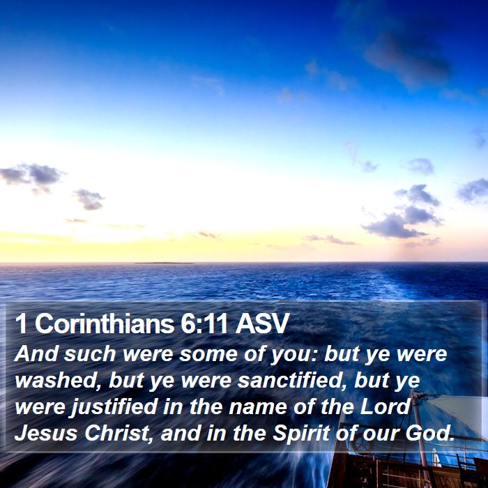 1 Corinthians 6:11 ASV Bible Study